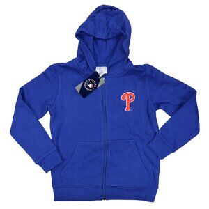 Philadelphia Phillies MLB Youth Boys Full Zip Hoodie Sweatshirt w/Pockets NWT